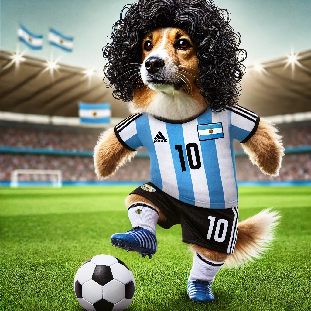 Dogadona NFT - Tribute to Maradona in Argentina Jersey